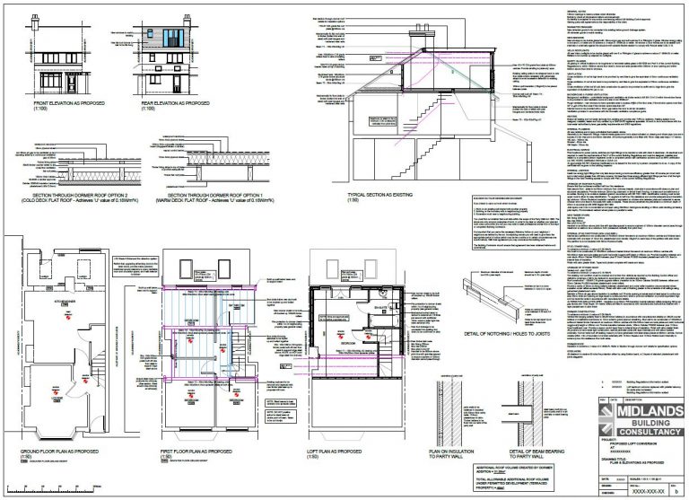 Architectural Services, Extension Plans & Building Regulations Drawing
